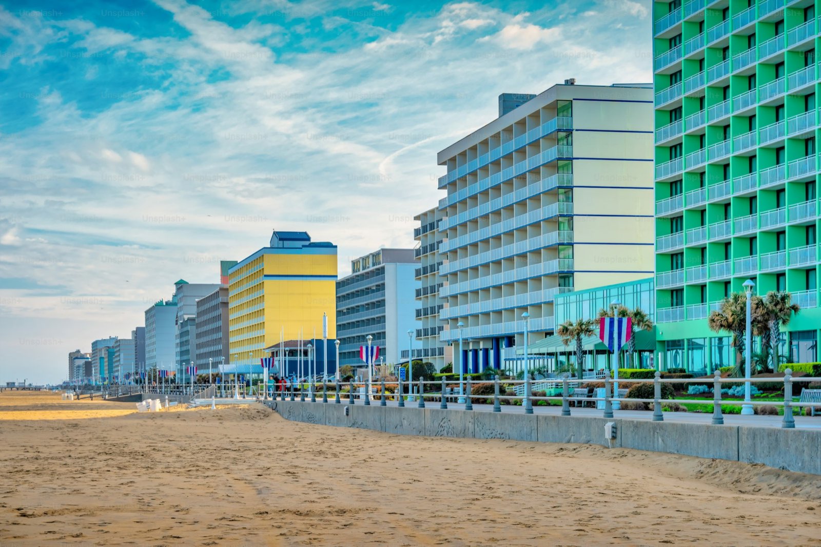 The Virginia Beach oceanfront